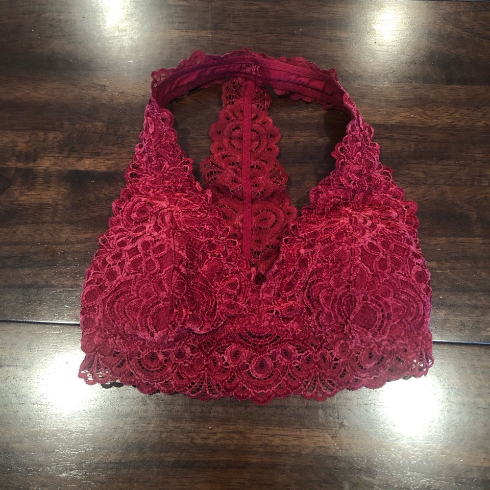 Red Lace Hollister Gilly Hicks Bralette